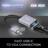Adesso - CyberHub 5040 USB-C to VGA Adapter, 1080P/60Hz - - Mounts For Less