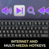 Adesso - EasyTouch 670 Wired Mechanical Keyboard with Co-Pilot Shortcut, Black - - Mounts For Less