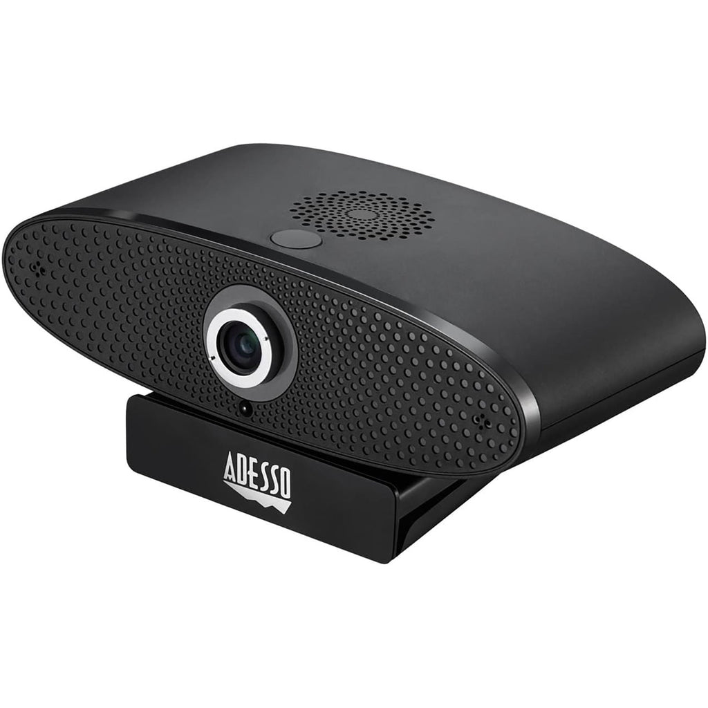 Adesso - Ultra HD 4K Webcam, Dual Integrated Microphone, Infrared Remote Control, Black - - Mounts For Less