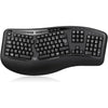 Adesso - Wireless Ergonomic Keyboard and Mouse Set, French-Canadian, Black - - Mounts For Less