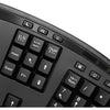 Adesso - Wireless Ergonomic Keyboard and Mouse Set, French-Canadian, Black - - Mounts For Less