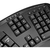 Adesso - Wireless Ergonomic Keyboard and Mouse Set, French-Canadian, Black - - Mounts For Less