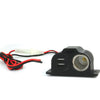 AmorAll - 12-Volt Auxiliary Power Socket With Two USBs for Car, Black - - Mounts For Less