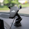 ArmorAll - Car Phone Holder with Integrated Wireless Charger, Black - - Mounts For Less