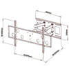 BEST Mounts Swivel Wall Mount with 2 arms HDTV LCD LED PLASMA 42"-80" XXL - - Mounts For Less