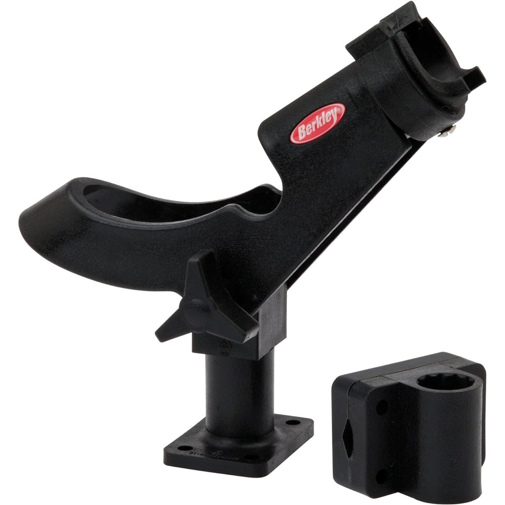 Berkley - Boat Fishing Rod Holder, Fully Adjustable with Mounting Bracket - - Mounts For Less