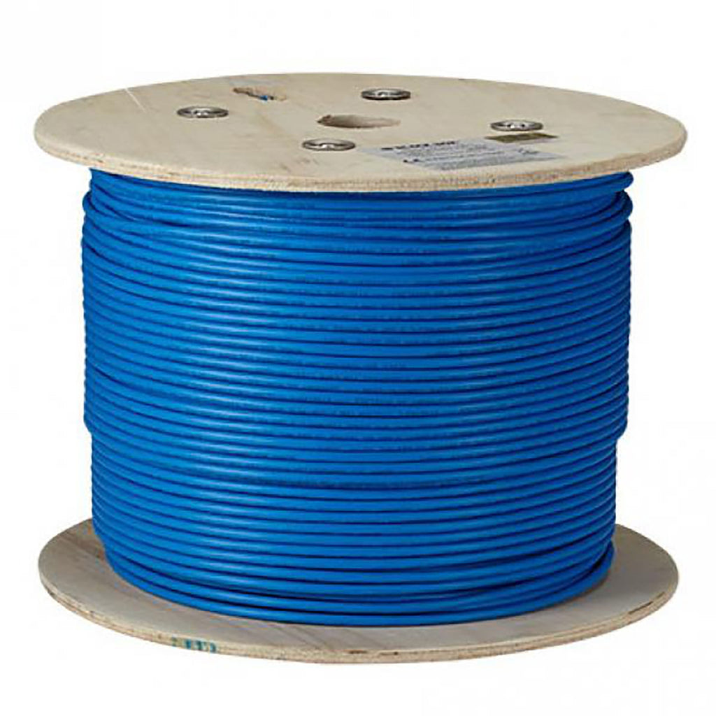 Black Box - Cat6a Multi-Strand Shielded Network Cable, S/FTP, 500MHz, 1000 Feet Length, CM, Blue - - Mounts For Less