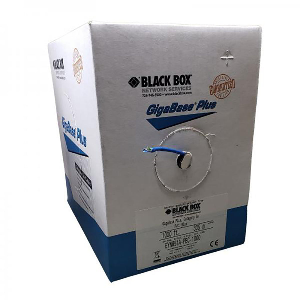 Black Box - Solid UTP Cat5e Network Cable, 1000 Feet Length, FT4/CMR, Blue - - Mounts For Less