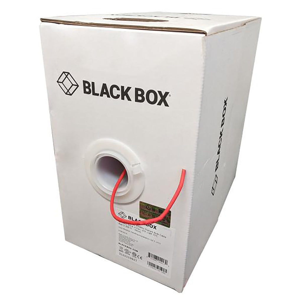 Black Box - Solid UTP Cat5e Network Cable, 350MHz, 1000 Feet Length, FT6/CMP, Red - - Mounts For Less