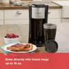 Black + Decker - Single-Serve Coffee Maker for Ground Coffee or Pods, Includes Insulated Cup, Black - - Mounts For Less