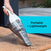 Black + Decker - Wireless Hand Vacuum Cleaner with Washable Filter and Wall Charger, White - - Mounts For Less