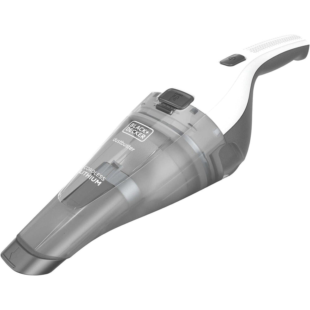 Black + Decker - Wireless Hand Vacuum Cleaner with Washable Filter and Wall Charger, White - - Mounts For Less