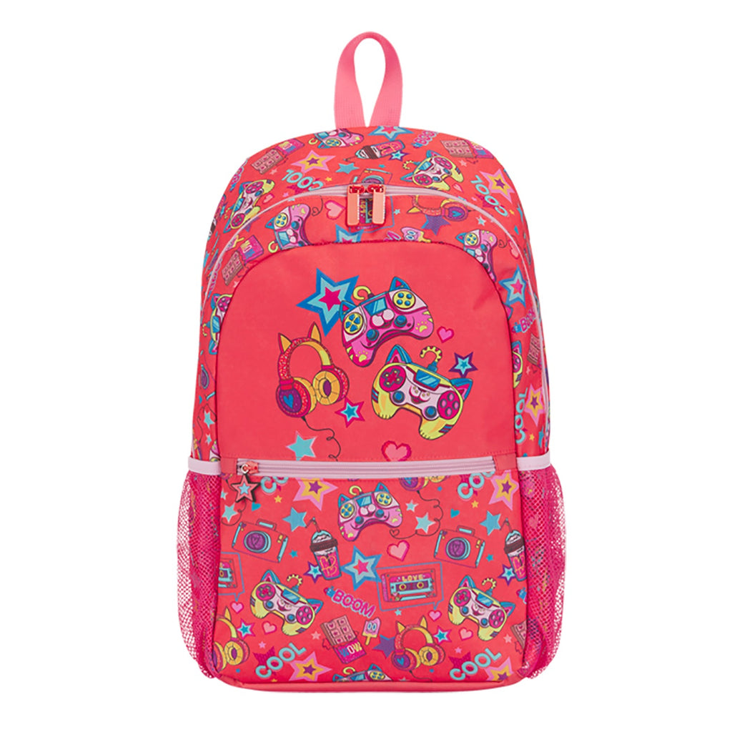 BondStreet - Backpack with Padded Adjustable Shoulder Straps and Storage Pockets, Video Games Pattern - - Mounts For Less