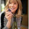 Chantal Lacroix - Amethyst “Energy” Wine Stopper in Stainless Steel - - Mounts For Less