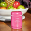 Chantal Lacroix - “C'est bon quand c'est chaud” Stainless Steel Thermos, 12oz Capacity, Pink - - Mounts For Less