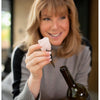 Chantal Lacroix - “Happiness” Rose Quartz Wine Stopper in Stainless Steel - - Mounts For Less