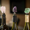 Chantal Lacroix - “Intuition” Fluorite Wine Stopper in Stainless Steel - - Mounts For Less