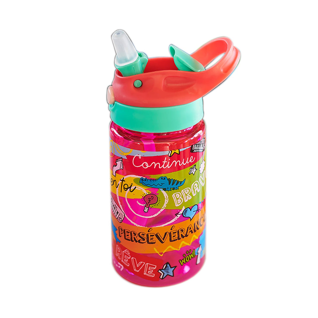 Chantal Lacroix - “Persévérance” Water Bottle for Children, Pink - - Mounts For Less