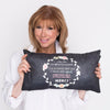 Chantal Lacroix - “To my teacher” Decorative Cushion, 17" x 13" - - Mounts For Less