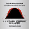 Coleman - SkyDome 4 Person Camping Tent, 5 Minute Setup, Blackberry - - Mounts For Less