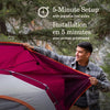 Coleman - SkyDome 4 Person Camping Tent, 5 Minute Setup, Blackberry - - Mounts For Less