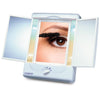 Conair TGTM7LXC - Three-Flap Mirror with 4 Light Settings, 5x or 1x Magnification, White - - Mounts For Less