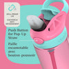Contigo - Children's Water Bottle, Leak-Proof Lid, 591ml Capacity, Pink - - Mounts For Less