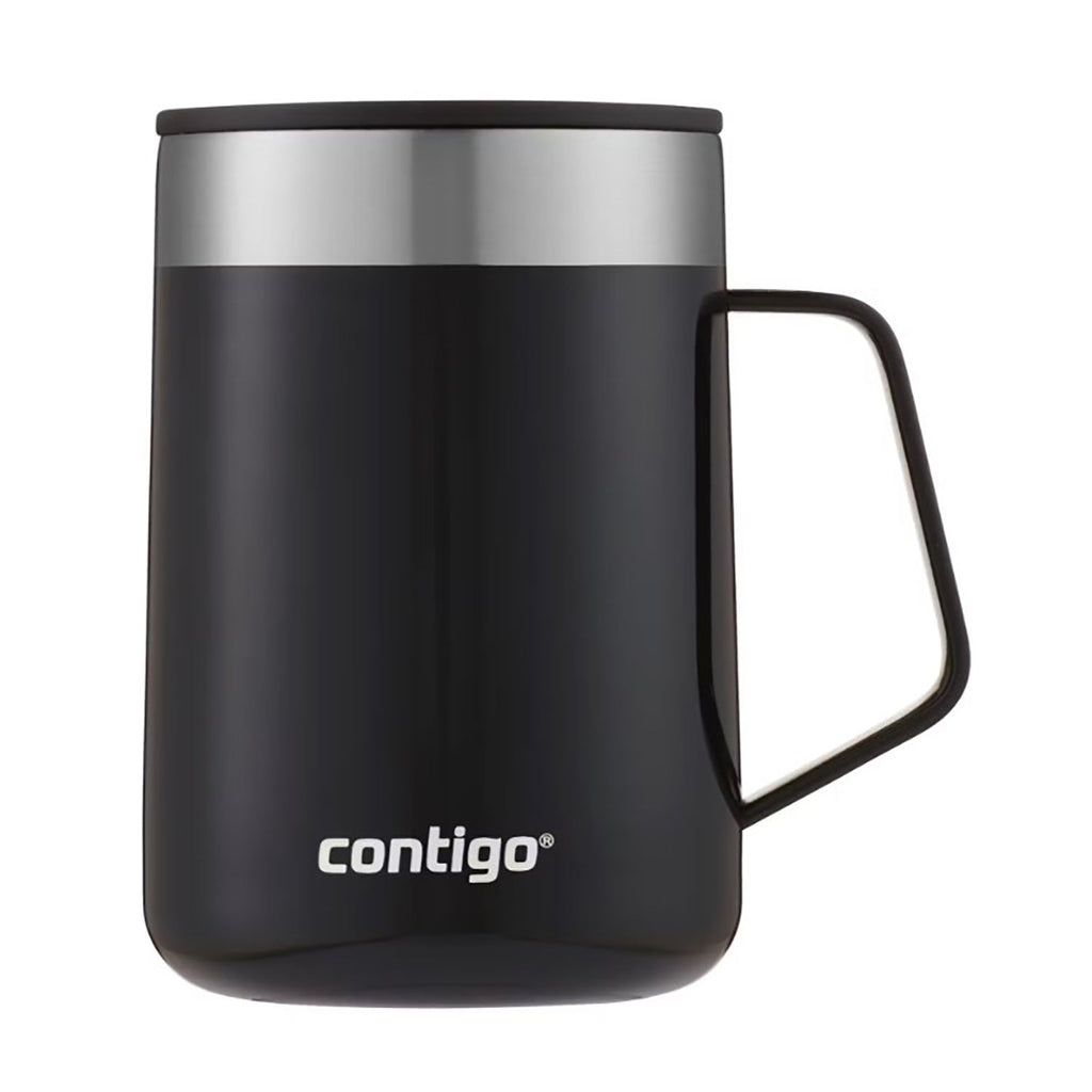 Contigo - Insulated Stainless Steel Travel Mug, Splash-Proof Lid, 414ml Capacity, Black - - Mounts For Less