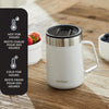 Contigo - Insulated Stainless Steel Travel Mug, Splash-Proof Lid, 414ml Capacity, White - - Mounts For Less