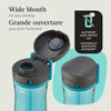 Contigo - Water Bottle with Leak-Proof and Locking Lid, BPA Free, 709ml Capacity, Aqua - - Mounts For Less