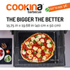 Cookina - Reusable Grilling Mat for BBQ, Non-Stick, Easy to Clean, Black - - Mounts For Less