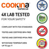 Cookina - Reusable Grilling Mat for BBQ, Non-Stick, Easy to Clean, Black - - Mounts For Less