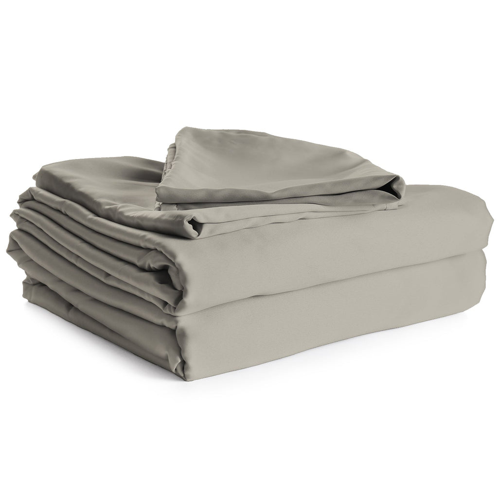 Cotton House - 100% Cotton Sheet Set, 450 Thread Count, King Size, Grey - - Mounts For Less
