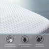 Cotton House - Bamboo Mattress Protector, Luxurious and Soft, Hydrophobic, Twin Size, White - - Mounts For Less