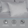Cotton House - Bamboo Sheet Set, Hypoallergenic, Double Size, Pale Gray - - Mounts For Less