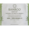 Cotton House - Bamboo Sheet Set, Hypoallergenic, King Size, Dark Gray - - Mounts For Less