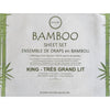 Cotton House - Bamboo Sheet Set, Hypoallergenic, King Size, White - - Mounts For Less