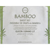 Cotton House - Bamboo Sheet Set, Hypoallergenic, Queen Size, Pale Gray - - Mounts For Less