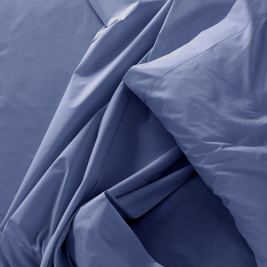 Cotton House - Bamboo Sheet Set, Hypoallergenic, Twin Size, Blue - - Mounts For Less