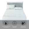 Cotton House - Charcoal Infused Mattress Protector, Waterproof, Twin Size, White - - Mounts For Less