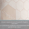 Cotton House - Copper Infused Pillow, Hypoallergenic, Queen Size, Made in Canada - - Mounts For Less