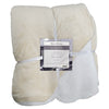 Cotton House - Flannel Sherpa Blanket, Soft and Luxurious, Queen/King Size, Beige - - Mounts For Less