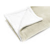 Cotton House - Flannel Sherpa Blanket, Soft and Luxurious, Queen/King Size, Beige - - Mounts For Less