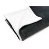 Cotton House - Flannel Sherpa Blanket, Soft and Luxurious, Queen/King Size, Dark Gray - - Mounts For Less