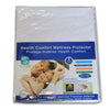 Cotton House - Health Comfort Mattress Protector, Triple Action Defense, Double Size, White - - Mounts For Less