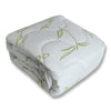 Cotton House - Jacquard Bamboo Mattress Cover, Waterproof, Double Size, White - - Mounts For Less