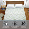 Cotton House - Jacquard Bamboo Mattress Cover, Waterproof, King Size, White - - Mounts For Less