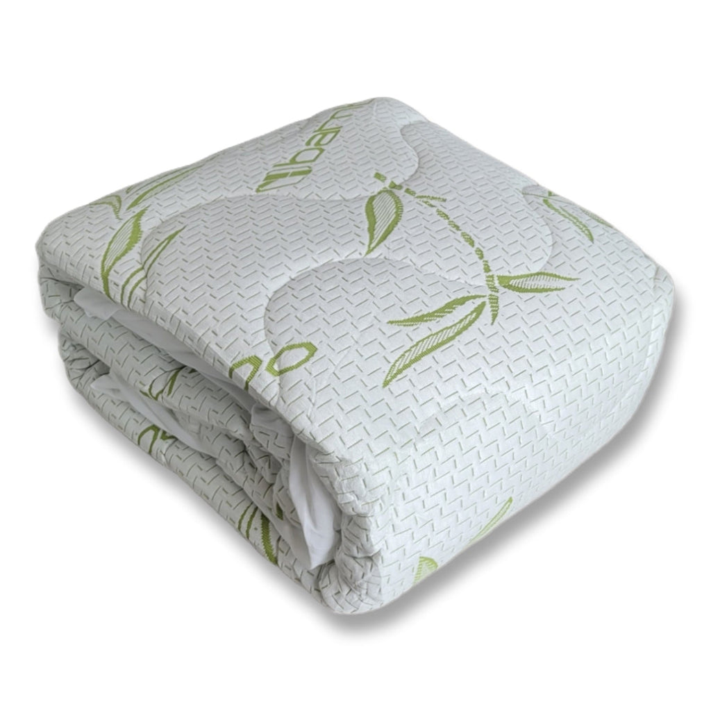 Cotton House - Jacquard Bamboo Mattress Cover, Waterproof, Twin Size, White - - Mounts For Less