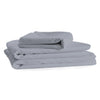 Cotton House - Microfiber Sheet Set, Wrinkle Free, Double Size, Grey - - Mounts For Less