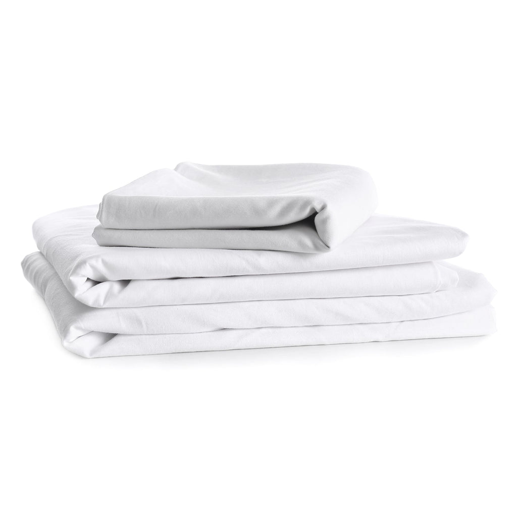 Cotton House - Microfiber Sheet Set, Wrinkle Free, King Size, Blanc - - Mounts For Less